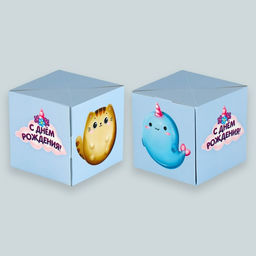 Бум-открытка «С Днём рождения», 12×18.5 см