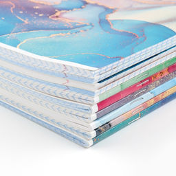 Тетради предметные, 36 л., набор из 10 шт., блок №1 Разноцветный мрамор - Artfox study фото 5