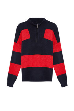 Tas Genis Kal?p Yumusak Dokulu Fermuarl? Triko Kazak TWOAW22KZ0424 - Trendyolmilla фото 13