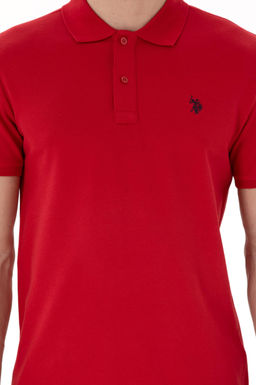 Erkek Slim Fit Polo Yaka K_rm_z_ Basic Ti__rt Sepette S_rpriz _ndirim - U.s. polo assn фото 6