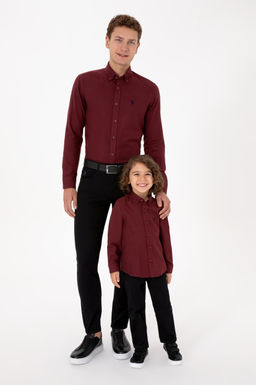 Erkek Bordo Uzun Kollu Basic G_mlek
