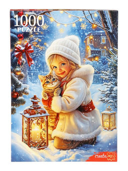 Пазл Зимняя прогулка, 1000 деталей