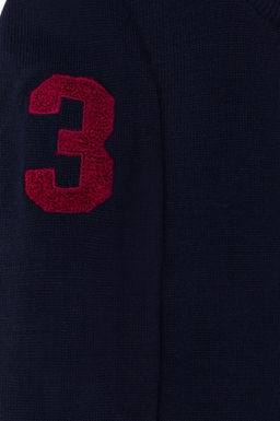 U. S. Polo Assn Темно-синий вязаный кардиган на молнии для мальчика - U.s. polo assn фото 12