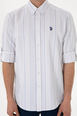 Erkek Mavi Uzun Kollu G_mlek Sepette S_rpriz _ndirim - U.s. polo assn фото 6