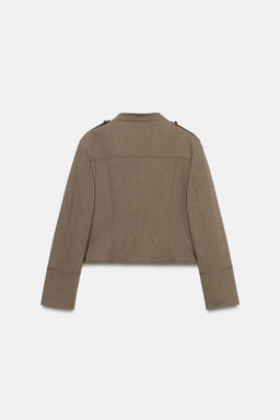 BLAZER CORTA BOTONES / marr?n vigor? - Zara фото 3