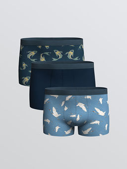 Standart Kal?p Pamuklu Esnek Erkek Boxer 3l?