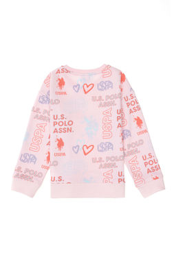 Розовый свитшот для девочки Неожиданная скидка в корзине - U.s. polo assn фото 2