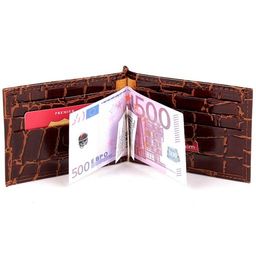 Зажим для купюр Premier-М-53 натуральная кожа (8 карм), коричн.темный крокодил крупный (3) 159185 фото 3