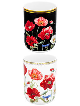 Набор кружек 2 пр. 400 мл 11,5*7,5*10,5 cм Маки + Маки на черном - Elan gallery фото 5