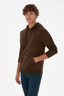 Erkek Kahverengi Basic Sweatshirt Sepette S_rpriz _ndirim - U.s. polo assn фото 3