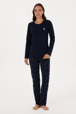 Kad_n Lacivert Pijama Tak_m_ Sepette S_rpriz _ndirim - U.s. polo assn фото 4