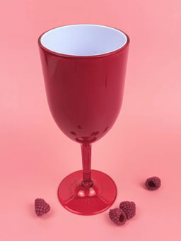 Цена за 2 шт. Бокал для вина 300мл пластиковый (цвет микс) OLS-179-3