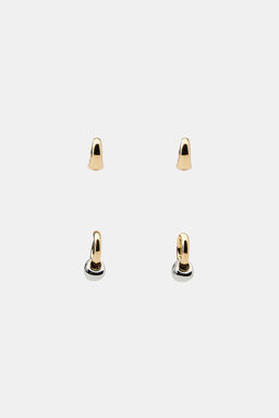 PACK OF ASSORTED HOOP EARRINGS - Zara фото 3