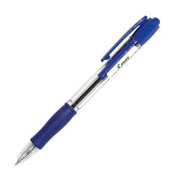 Ручка шариковая автоматическая Pilot SUPER GRIP cиняя 0,7 мм, круглый корпус, грип