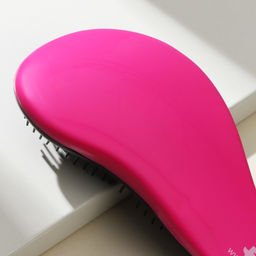 Массажная расчёска волна Beauty Fox, розовая