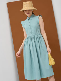 Платье хлопок OD-796-1 св.зеленое OD-796-1