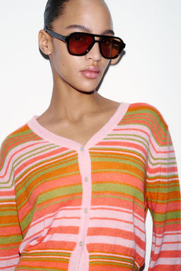 STRIPED CARDIGAN - Zara фото 10