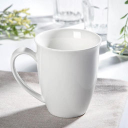 Кружка фарфоровая Wilmax, 380 мл, цвет белый