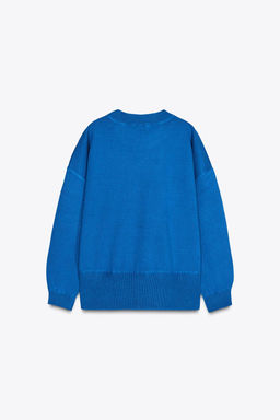 PLAIN KNIT SWEATSHIRT - Zara фото 11