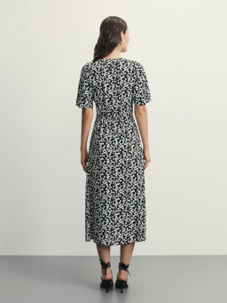 Платье миди с принтом из вискозы / Zarina  фото 5