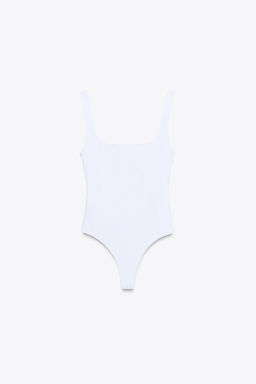POLYAMIDE STRAPPY BODYSUIT - Zara фото 6