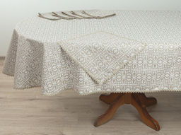 25С13-ШР/уп.кор. Комплект столовый 157*250+ 6 салф. 40*40 "Златовласка" цв. 133 рис. 669
