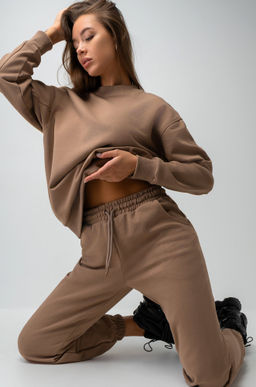 Женский костюм оверсайз из футера трехнитки Happyfox - Happy fox фото 11