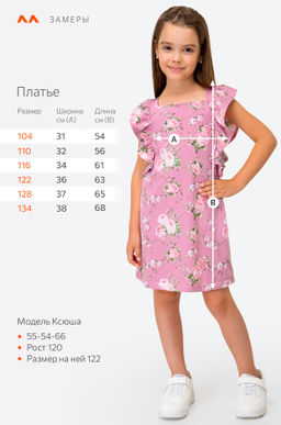 Летнее хлопковое платье для девочки Happy Fox фото 2