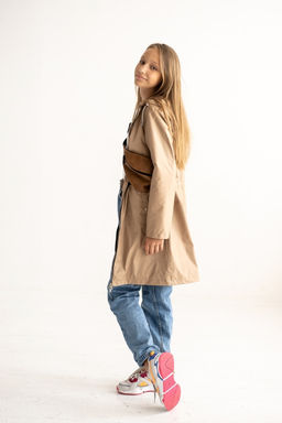 Плащ для девочки "Найс" бежевый