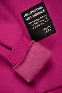 Теплый костюм для девочки из футера с начесом Bonito  фото 8