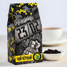 Чай чёрный 23/02, с чабрецом, 50 гр.