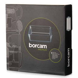 "Боркам Премиум (Borcam Premium)" Форма стеклянная жаропрочная 2,4л, 23х23см, цветная коробка, Pasabahce (Турция)