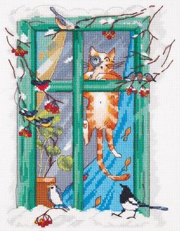 Набор для вышивания PANNA VK-7004 Орнитолог 18.5 х 24 см