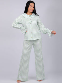 Пижама "Алези 2" зелёная, трикотаж