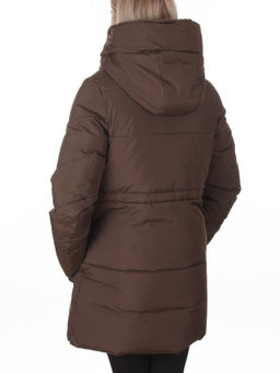 8379 BROWN Куртка зимняя женская (200 гр. холлофайбер)
