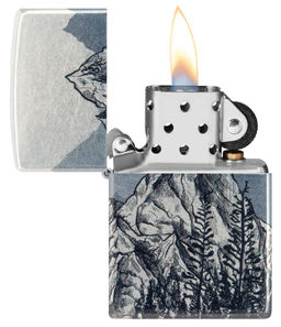 Зажигалка ZIPPO Набросок горы | Mountain Sketch 46280  фото 3