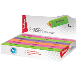 Цена за 36 шт. Ластик Triangle, треугольный, термопластичная резина, 44×15×15 мм