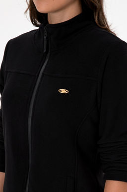 Kad_n Siyah Fermuarl_ Dik Yaka Polar Sweatshirt - U.s. polo assn фото 7