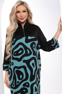 Платье Эксклюзив (бирюза/черное) П8328 - Lt collection фото 8