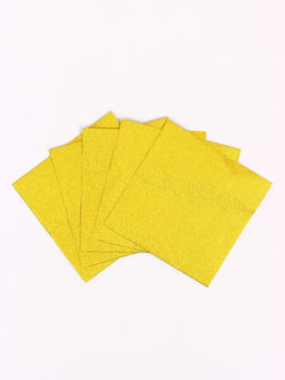 Фольга для конфет 10×10 см 100 шт., лимонное золото, фактура №1