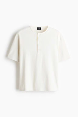 Camiseta con cuello panadero Relaxed Fit