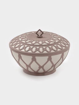 Сухарница Альтернатива «Арабеска», 1.7 л, с крышкой, пластик, бежевый