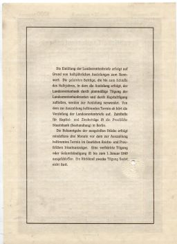 Облигация 4,5% 1000 рейхсмарок 1935 года Германия