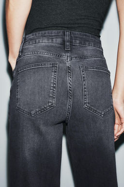 JEANS ZW COLLECTION WIDE LEG TIRO ALTO / Gris - Zara фото 4
