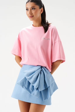 Юбка Annete А1427 А-силуэт деним мини  фото 9