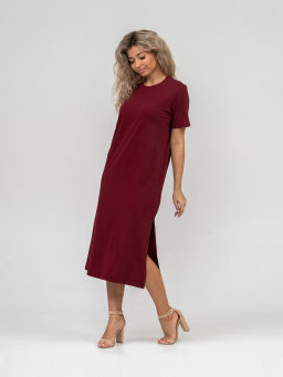 Платье женское, цвет бордовый