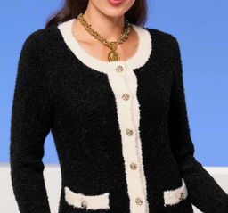 Кардиган, черный-экрю - Ashley brooke фото 5