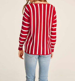 Пуловер, красно-белый - Heine фото 4