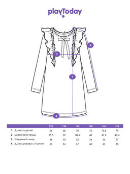 PlayToday / Платье трикотажное для девочек  фото 17