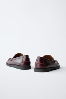 LEATHER LOAFERS - Zara фото 5